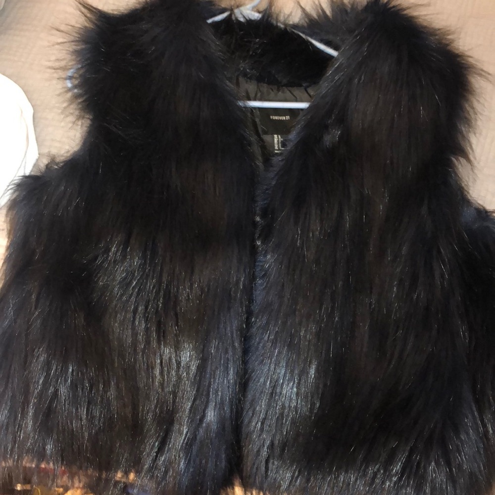 Fluffy vest